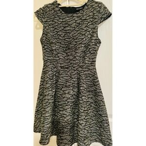 Wells Grace Womens Dress XS Black Gold Sparkle Party Cocktail